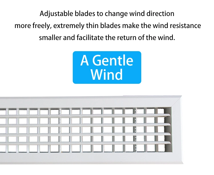 Ventilation Outlet Air Vent Grills Ventilation Ceiling Grilles PVC Adjustable Louver Air Outlet Return