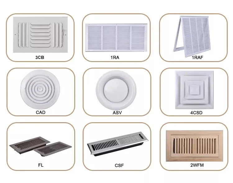 Plastic ABS Air Register Vent