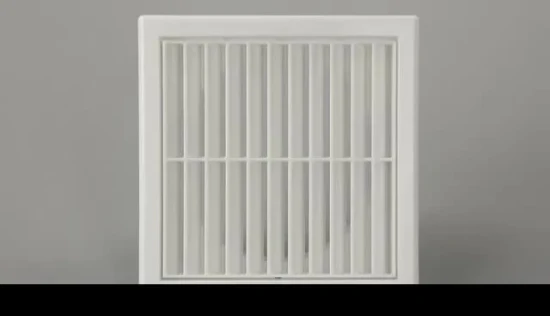 Sistema di ventilazione HVAC, griglia di ventilazione, distributore d'aria quadrato a soffitto