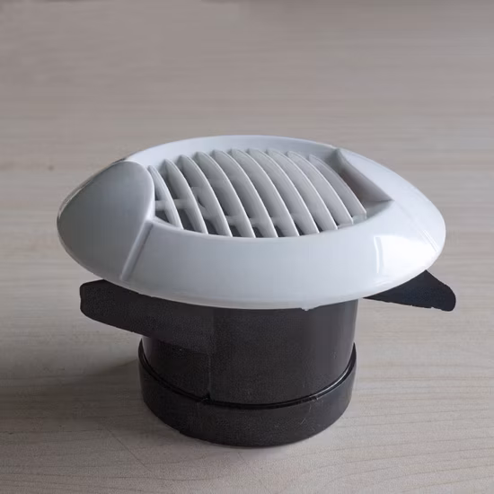 Prese d'aria regolabili rotonde in plastica da soffitto HVAC Coperture per prese d'aria per aria condizionata Prese d'aria rotonde per registro dell'aria a soffitto