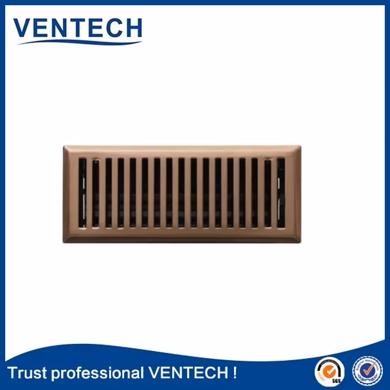 Registro del pavimento di ventilazione, griglia di ventilazione in metallo, uscita dell'aria di mandata